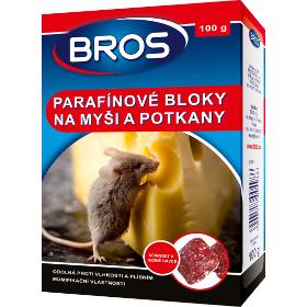 Bros parafínové bloky na myši a potkany 100g